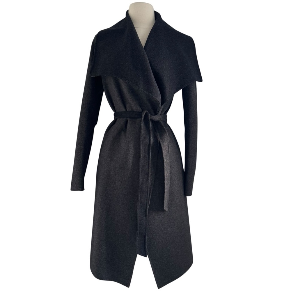 Soia & Kyo Wool Belted Wrap Coat - Picture 3 of 11